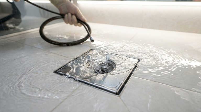 déboucher siphon douche